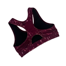 Load image into Gallery viewer, Size 9 racer back metallic crop top